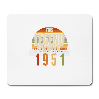 70 Geburtstag Geschenk Mousepad - 70. Geburtstag Vintage 1951 Retro