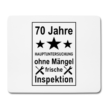 70 Geburtstag Geschenk Mousepad - Geburtstag 70 Jahre Opa Großmutter