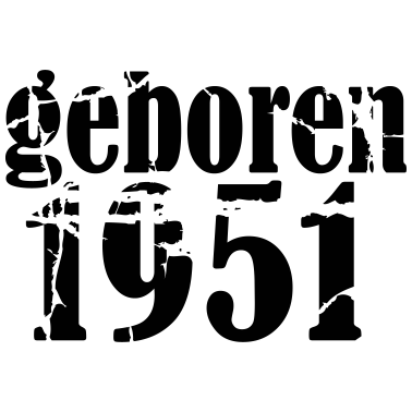 Motiv 70. Geburtstag Jahrgang 1951 geboren
