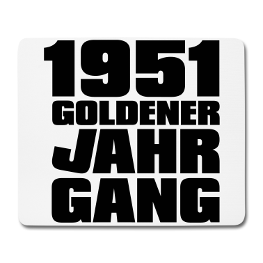 70 Geburtstag Geschenk Mousepad - 70. Geburtstag goldener Jahrgang 1951 geboren