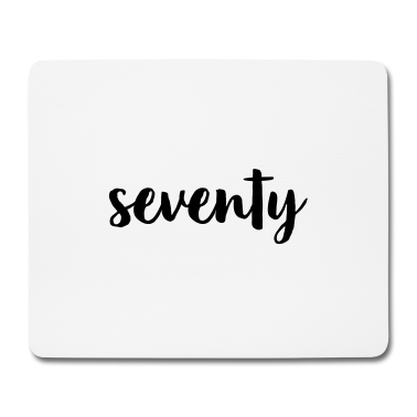 70 Geburtstag Geschenk Mousepad - 70 seventy 70.Geburtstag Geschenk Zahl 70 Nummer