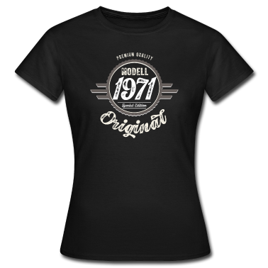 50 Geburtstag Geschenk T-Shirt - Original Oldtimer Badge Modell 1971 Geburtstag 50