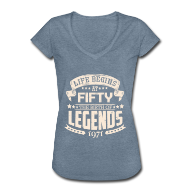 50 Geburtstag Geschenk T-Shirt - das Leben beginnt mit 50