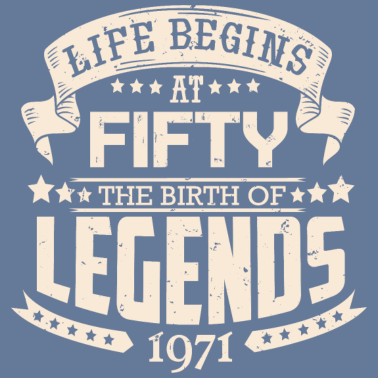 Motiv das Leben beginnt mit 50