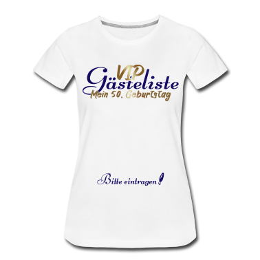50 Geburtstag Geschenk T-Shirt - 50. Geburtstag VIP Gästeliste
