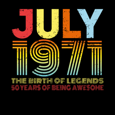 Motiv Juli 50 Jahre Geboren Juli 1971 Geschenk