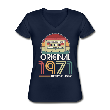 50 Geburtstag Geschenk T-Shirt - Jahrgang 1971 geboren Retro Tape Geburtstag