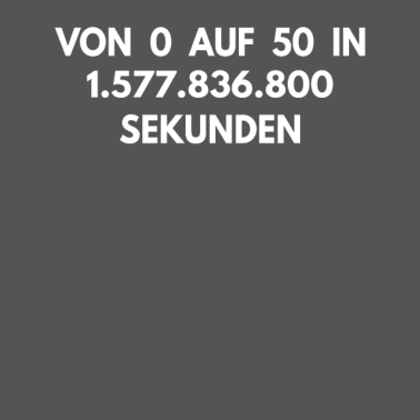 Motiv 0 auf 50 in Sekunden, 50. Geburtstag Shirt, 1969
