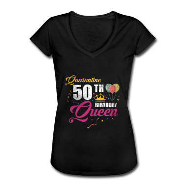 50 Geburtstag Geschenk T-Shirt - Quarantine 50th Birthday Queen T-Shirt 1971
