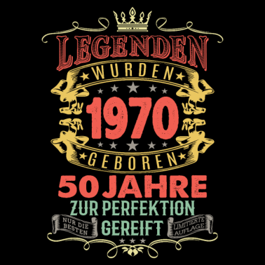 Motiv 50. Geburtstag 1970 Geschenk Geschenkidee Retro