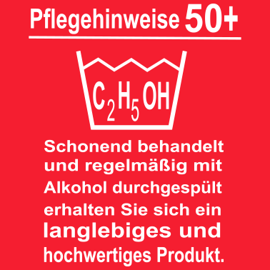 Motiv Pflegehinweise 50. Geburtstag