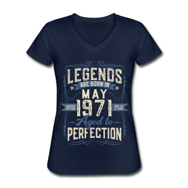 50 Geburtstag Geschenk T-Shirt - Jahrgang Mai 1971 geboren Legenden Geburtstag