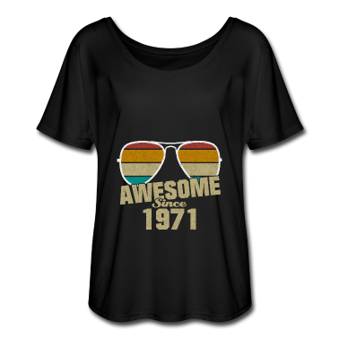 50 Geburtstag Geschenk T-Shirt - Geniale Seit 1971 Retro Brille Geburtstag