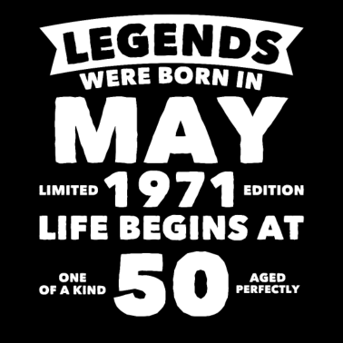 Motiv 50. Geburtstag Mai 1971 Vintage Geschenkidee May