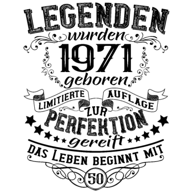 Motiv 1971 Geburtstag Geschenkideen 50. Geburtstag