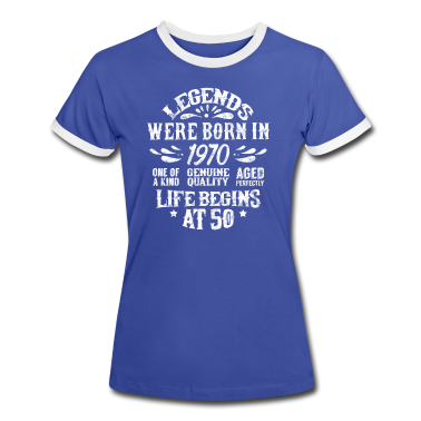 50 Geburtstag Geschenk T-Shirt - BIRTHDAY GIFT LEGENDS WERE BORN IN 1970