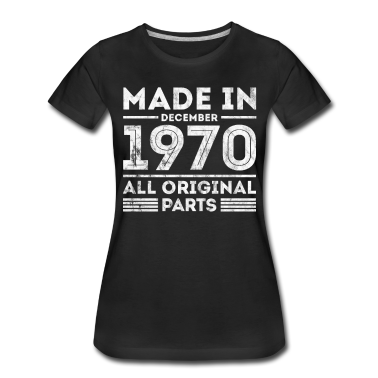 50 Geburtstag Geschenk T-Shirt - Made in December 1970 Geburtstag Geschenk