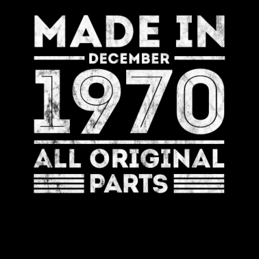 Motiv Made in December 1970 Geburtstag Geschenk