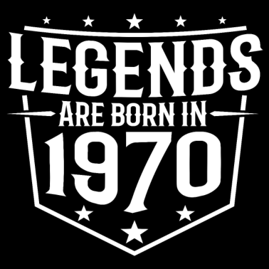 Motiv Legenden wurden 1970 geboren 50 Jahre Geschenk