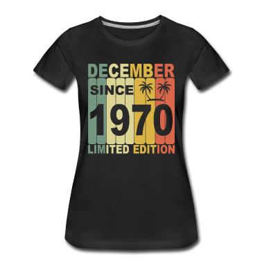 50 Geburtstag Geschenk T-Shirt - 1970 Geburtstag Limited Edition seit Dezember 1970