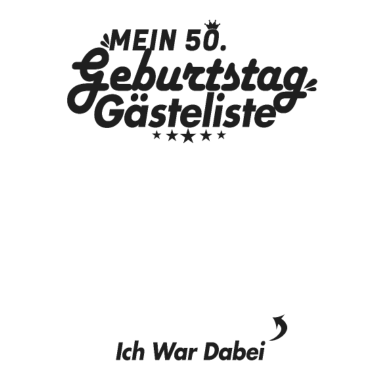 Motiv 50. Geburtstag Party Gästebuch 50 Jahre