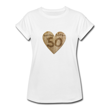 50 Geburtstag Geschenk T-Shirt - Love - Geburtstag 50 Jahre - Herz