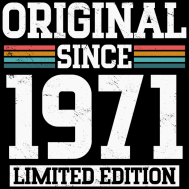 Motiv Original seit 1971 Jahrgang Geburtstag Geschenk