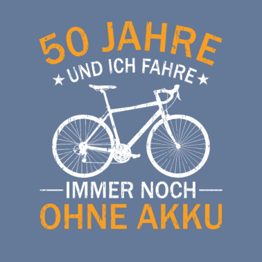 Motiv 50. Geburtstag Geschenk Fahrrad Rennrad ohne Akku