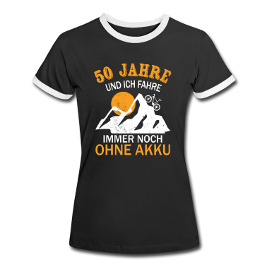 50 Geburtstag Geschenk T-Shirt - 50. Geburtstag Geschenk Fahrrad Rennrad ohne Akku