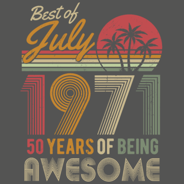 Motiv 50: Geburtstag Juli 1971 geboren Retro Geschenk