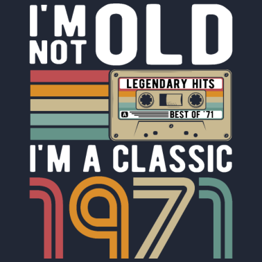 Motiv Jahrgang 1971 geboren Retro Geburtstag Geschenk