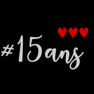 Motiv 15. GEBURTSTAG. HAPPY BIRTHDAY. FRÖHLICHE ANNIV