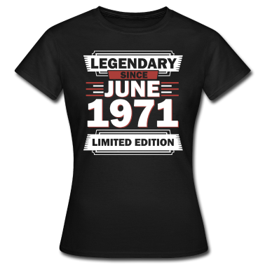 50 Geburtstag Geschenk T-Shirt - 50. Geburtstag Juni Jahrgang 1971 Geschenkidee