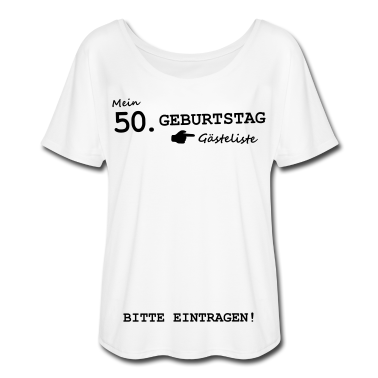 50 Geburtstag Geschenk T-Shirt - 50. Geburtstag Gästeliste Unterschreiben Schild