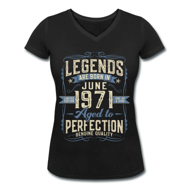 50 Geburtstag Geschenk T-Shirt - Jahrgang Juni 1971 geboren Legenden 50. Geburtstag
