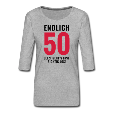 50 Geburtstag Geschenk T-Shirt - Endlich 50 - Geburtstag