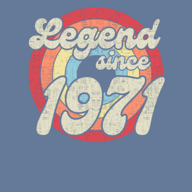 Motiv 50. Geburtstag Legend since 1971 Retro