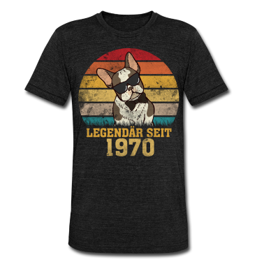 50 Geburtstag Geschenk T-Shirt - Legendär seit 1970 Französische Bulldogge Geschenk