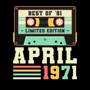 Motiv 50. Geburtstag Geschenk April 1971 50 Jahre