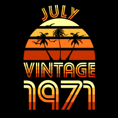 Motiv 50. Geburtstag Juli Jahrgang 1971 Geschenkidee