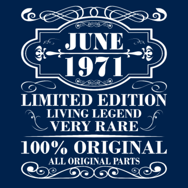Motiv June 1971 Jahr Limited Edition Geburtstag Juni