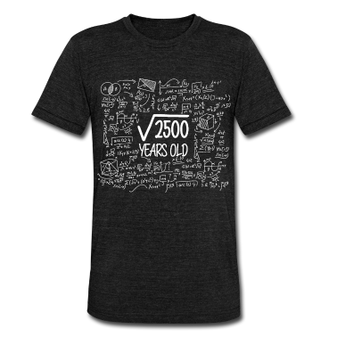 50 Geburtstag Geschenk T-Shirt - 50. Geburtstag Geschenk Wurzel aus 2500 Nerd