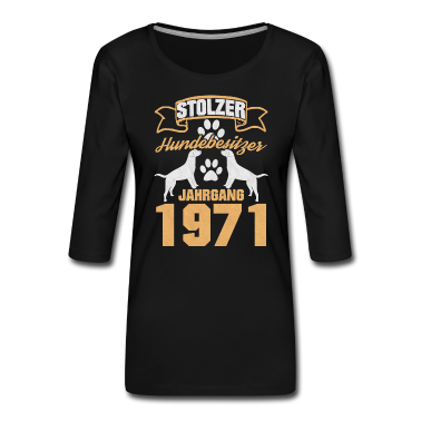 50 Geburtstag Geschenk T-Shirt - Stolzer Hundebesitzer Jahrgang 1971