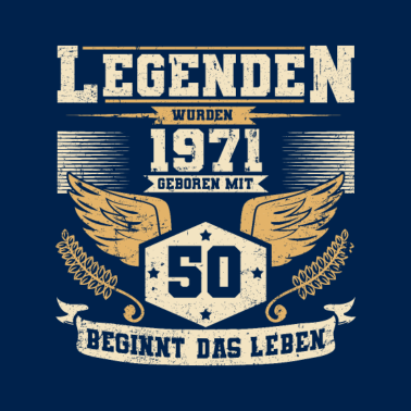 Motiv 50. Geburtstag Legende Männer Frauen
