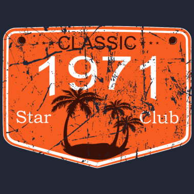 Motiv 50. Geburtstag Jahrgang 1971. Nummernschild Design