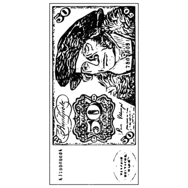 Motiv 50 Deutsche Mark Schein Geldschein 50. Geburtstag