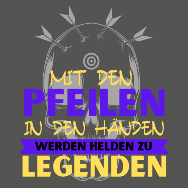 Motiv Dart - Mit Pfeilen werden Helden zu Legenden!