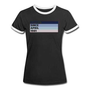 50 Geburtstag Geschenk T-Shirt - 40. Geburtstag 40 Jahre 1981 April