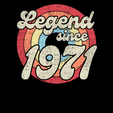 Motiv 50. Geburtstag Legend since 1971 Retro