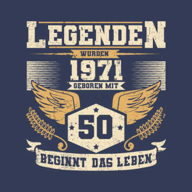 Motiv 50. Geburtstag Legende Männer Frauen